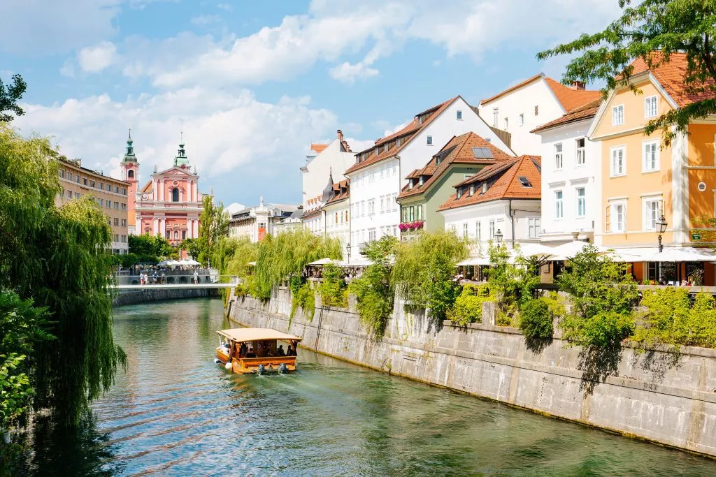 Ljubljana river view