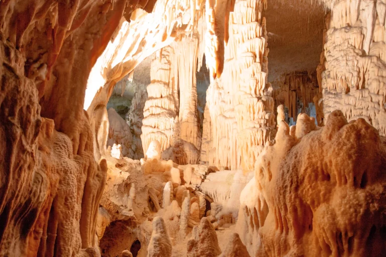 View of inside of the Postojna cave