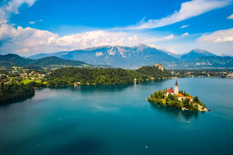 Isla de Bled desde arriba