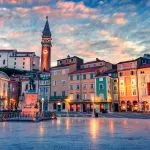 La plaza mayor de Piran