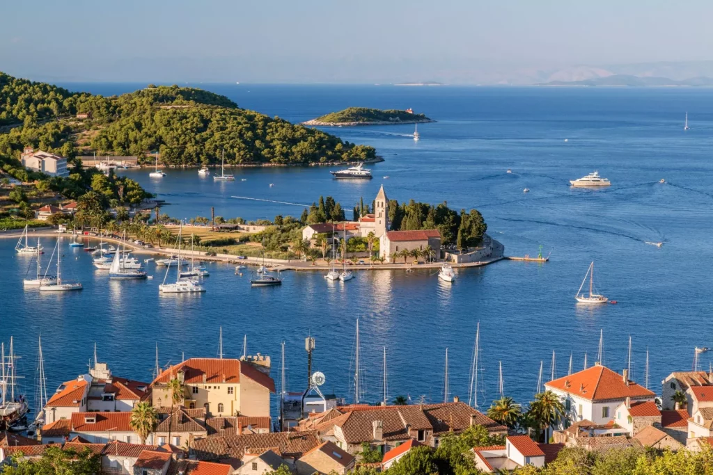vis town franciscan monastery and harbor vis island croatia stockpack adobe stock scaled
