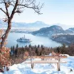 Vistas de Bled en invierno